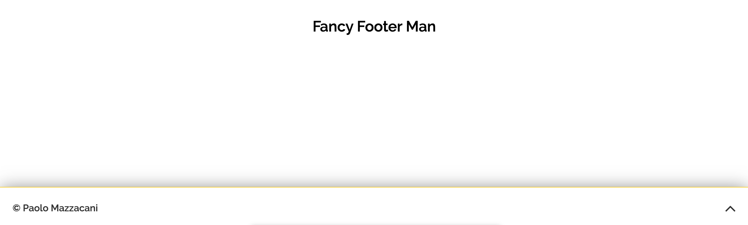 Fancy Footer