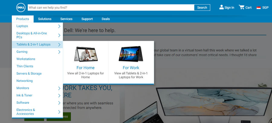Drop Down Menu Design: Top 40 Examples & Practices in 2020