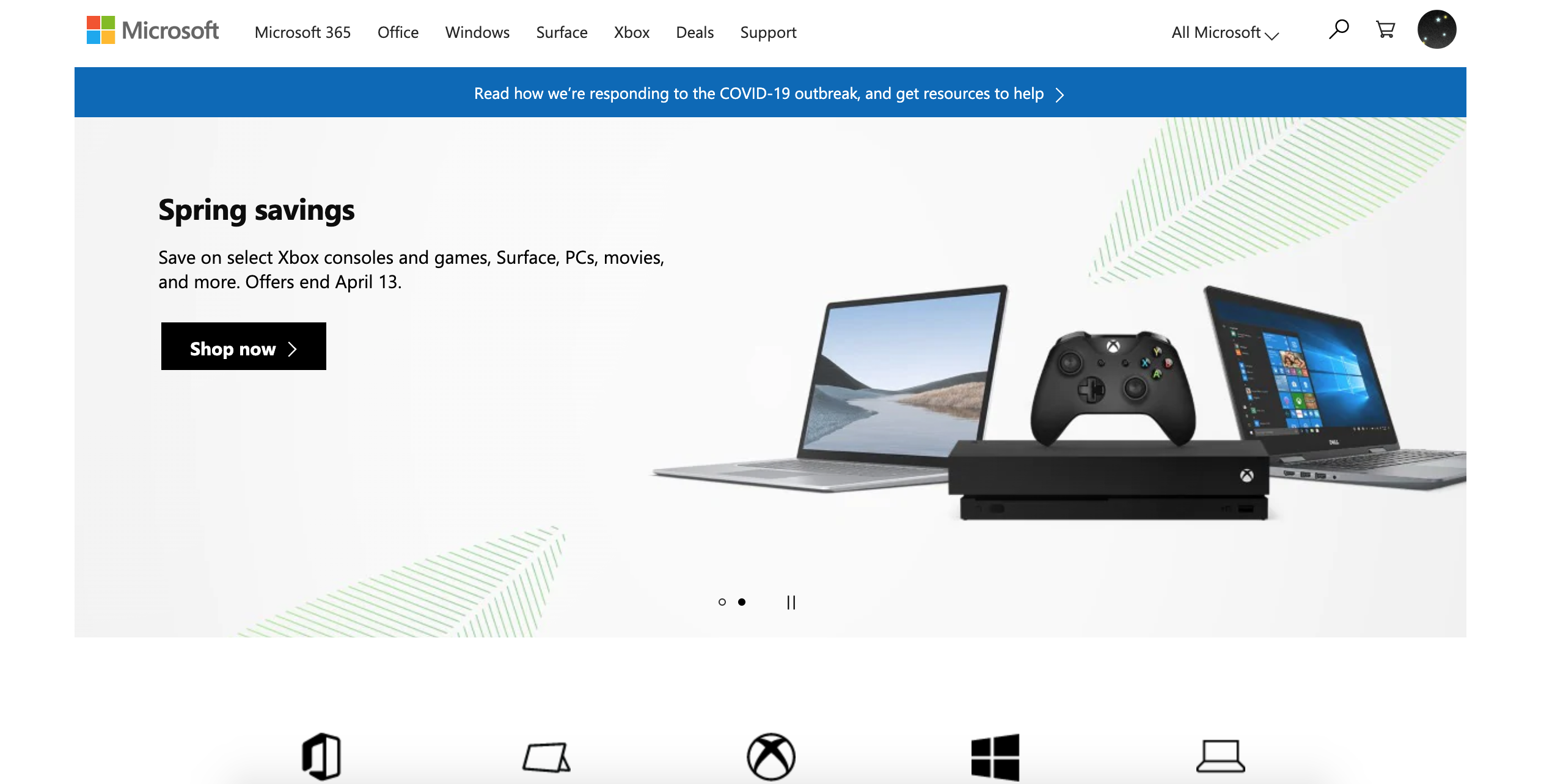 Microsoft new website