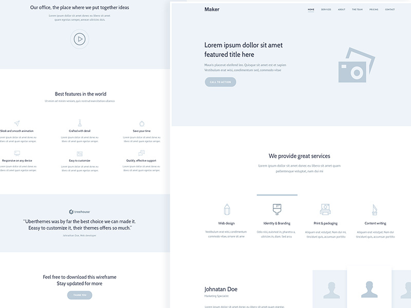 25 Best Landing Page Wireframe Templates for Your Inspiration