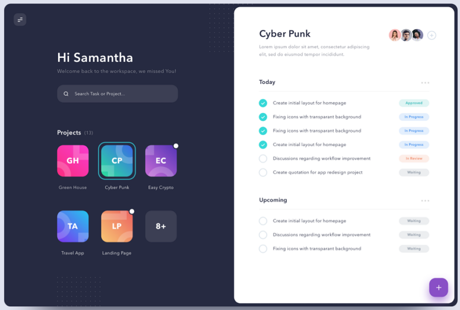 Dashboard for Task Management