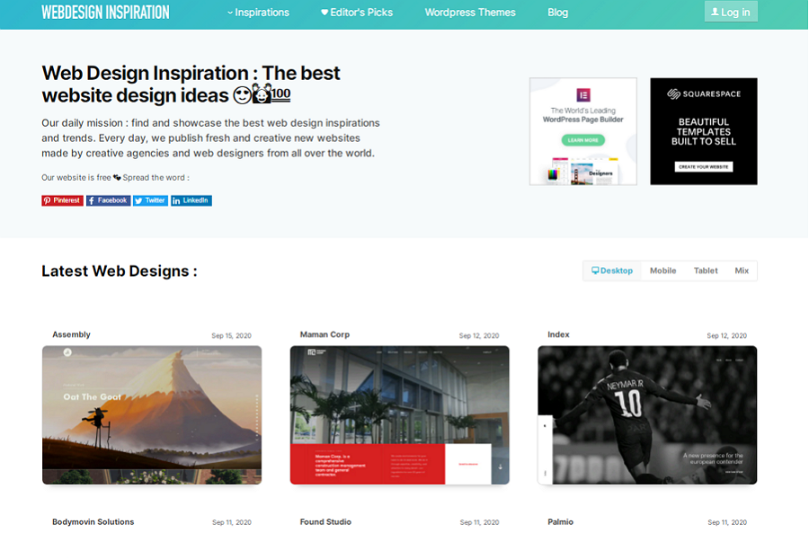 Web Design Inspiration