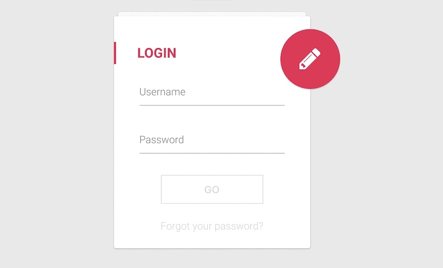 Login page in html templates