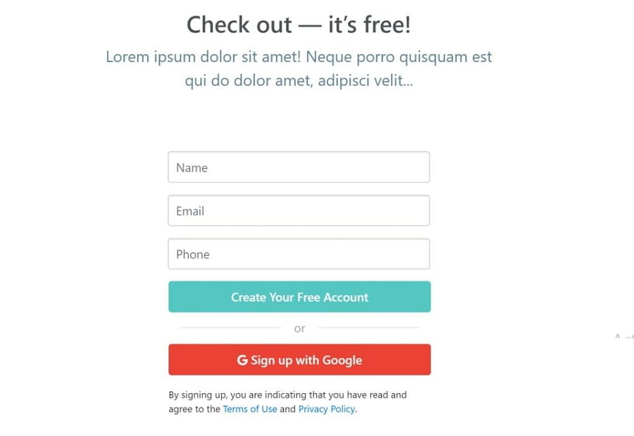 Bootstrap Form Templates