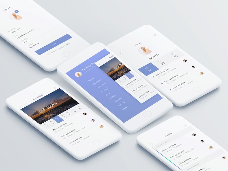 20 Fresh Inspirational Mobile Ui Design Examples Templates On Dribbble