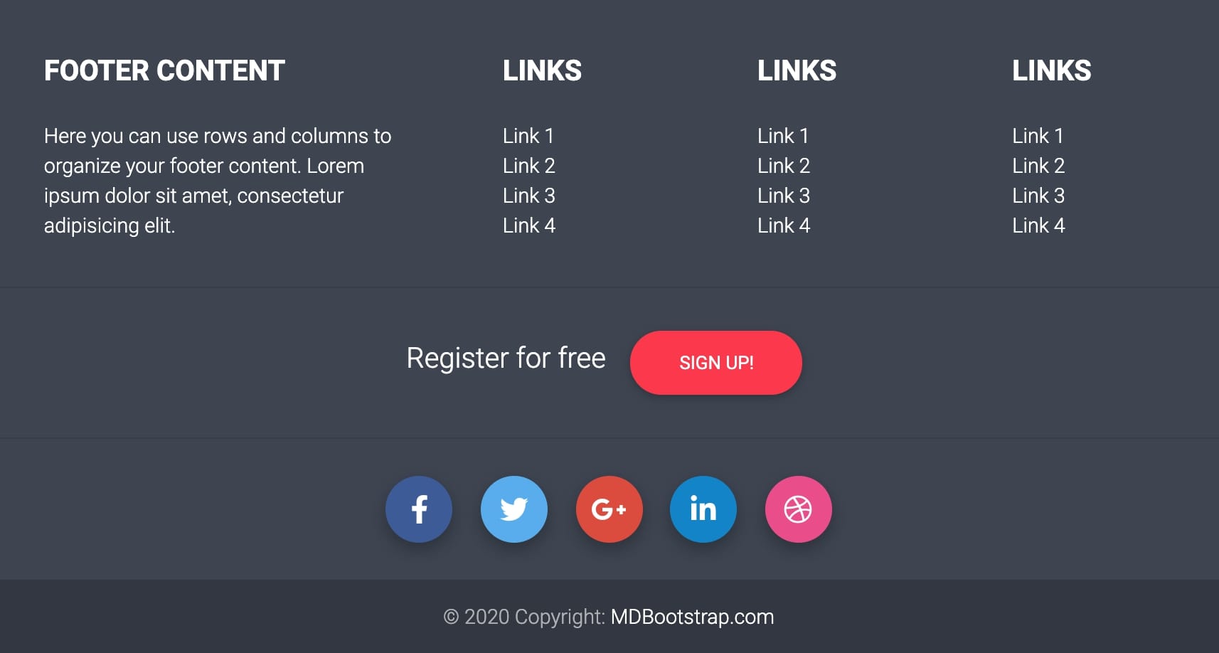 Footer Template Html Css Free Download PRINTABLE TEMPLATES