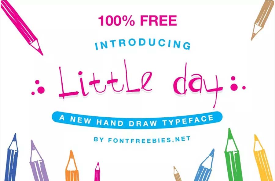 Free Fancy Word Stickers Hand Drawn Design