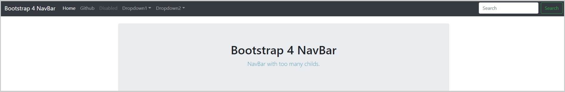 bootstrap navbar responsive template