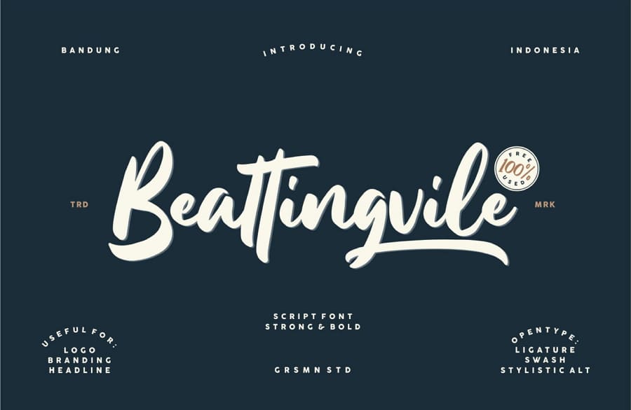 cool handwritten typography