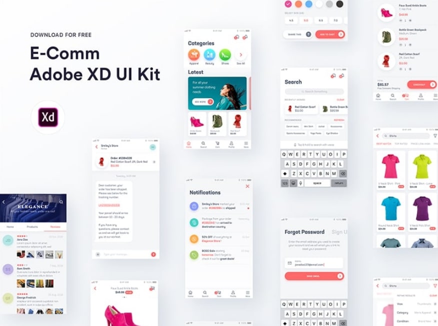 adobe xd ui kit download free