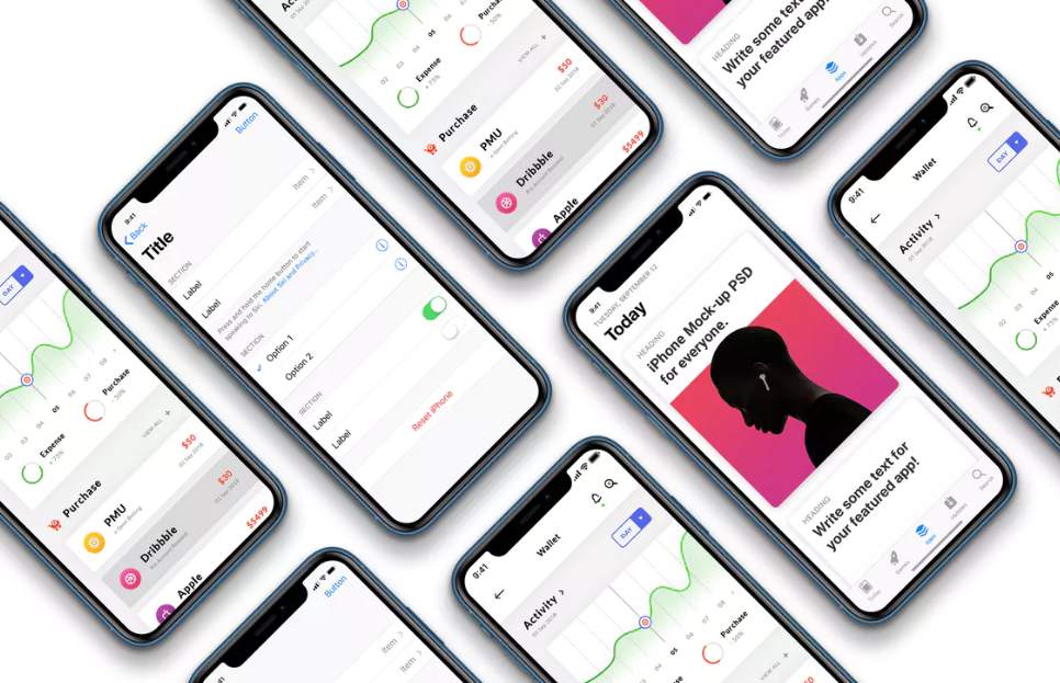 Download 42 Best iPhone X, iPhone XS(Max) Mockups for Free Download PSD+Sketch+PNG
