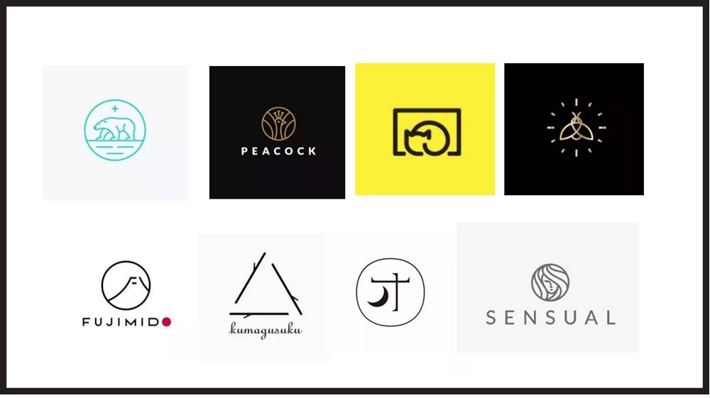 flat design logos