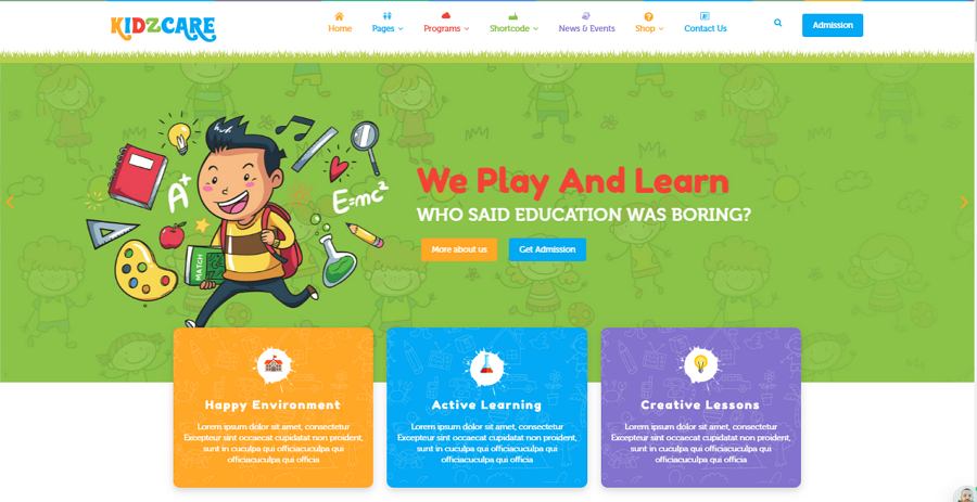 online education website template free