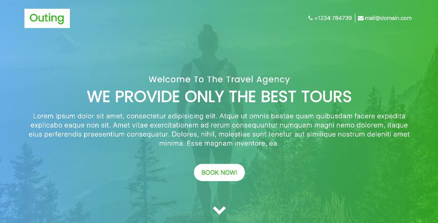 travel theme in html free download