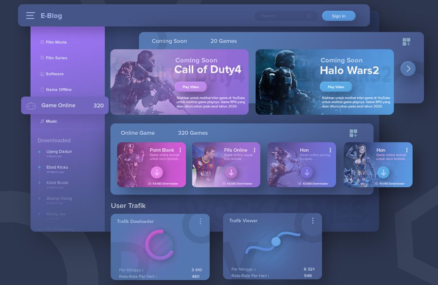 Killer Gaming Dashboard UI Design  Ui design website, Website design  inspiration layout, Dashboard ui