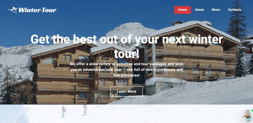 tourism website templates bootstrap free