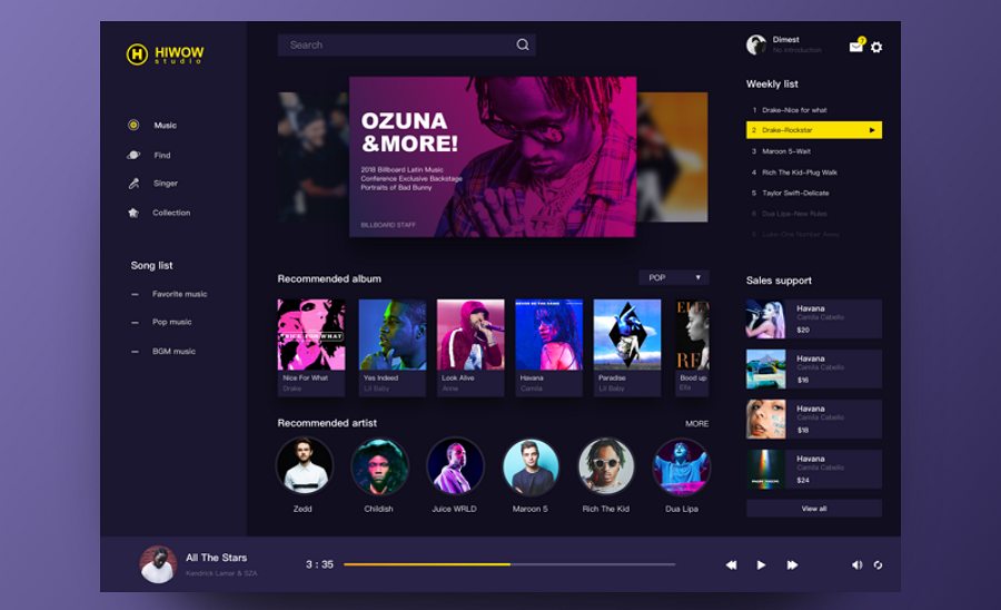 Killer Gaming Dashboard UI Design Ui design website, Website design inspiration layout, Dashboard ui