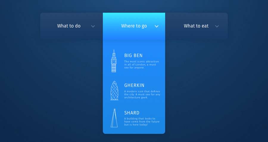 Drop Down Menu Design: Top 40 Examples & Practices in 2020