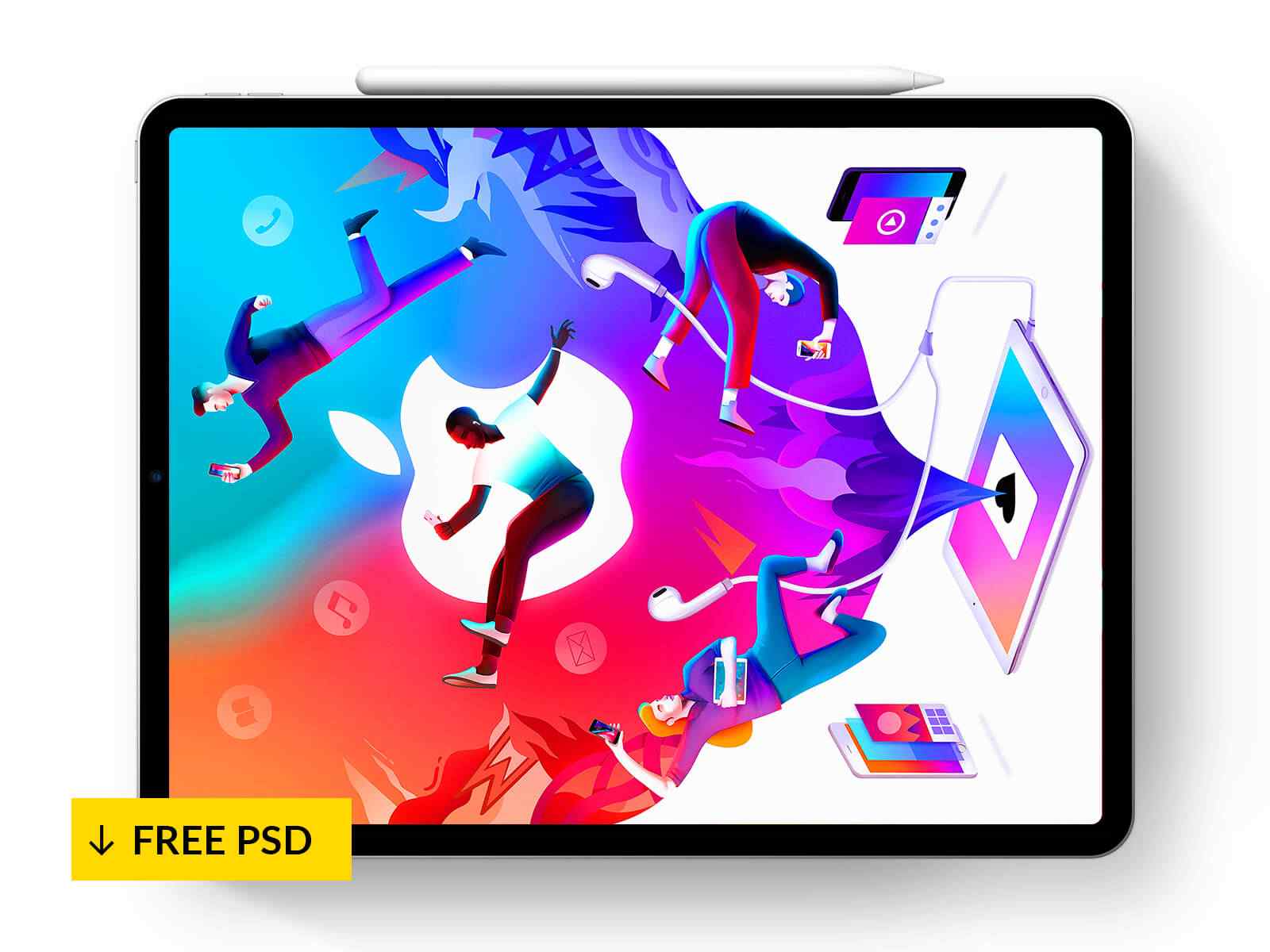 Download 20 Best Free iPad Mockups and Templates PSD+Sketch in 2019