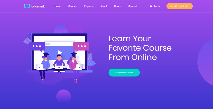 education website template