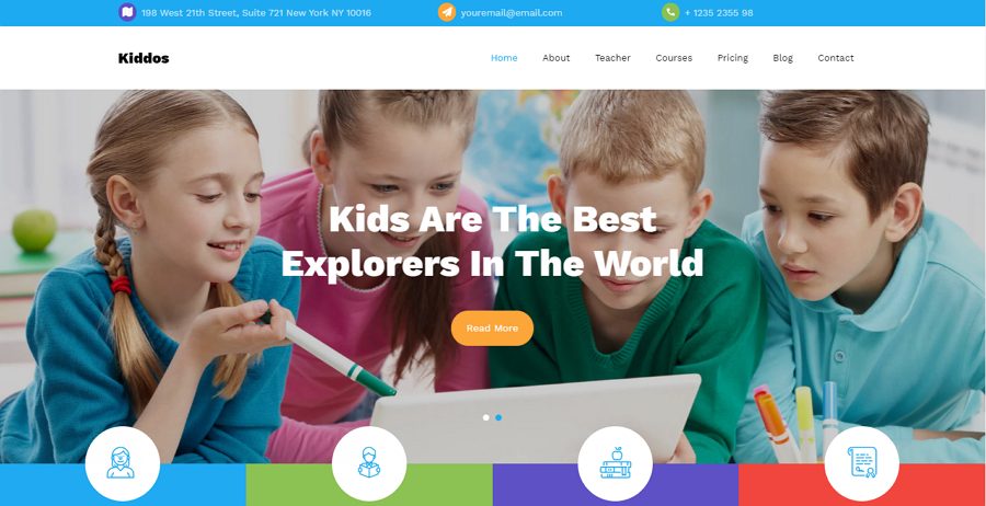 education website template