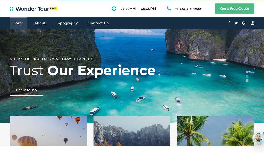 tour and travels website source code in html