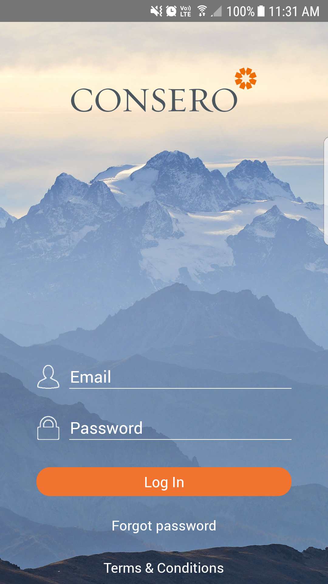 Login and Sign Up Screen