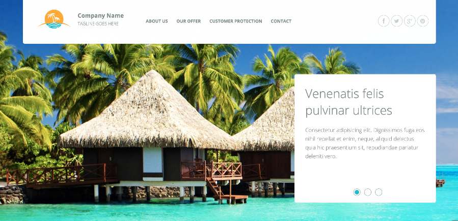 travel theme in html free download