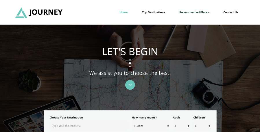 travel template html css