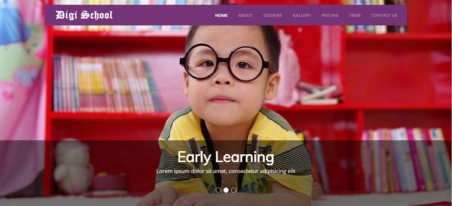 education website template