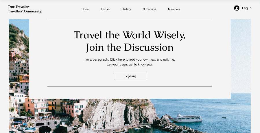 travel reservation website template