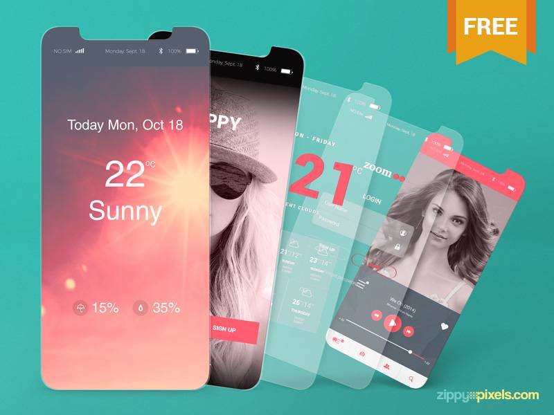 21 Best Mobile App Mockup Design Resources In 2018