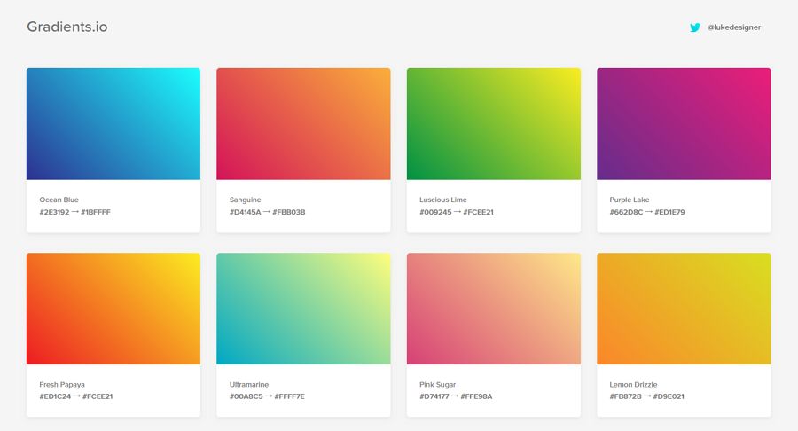 gradient html color codes