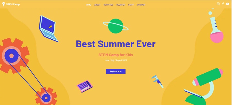 education website template