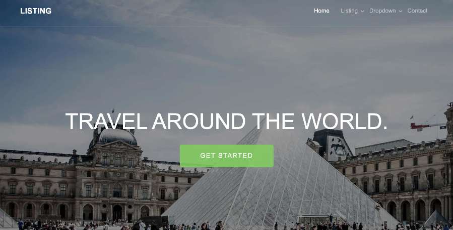 travel theme in html free download