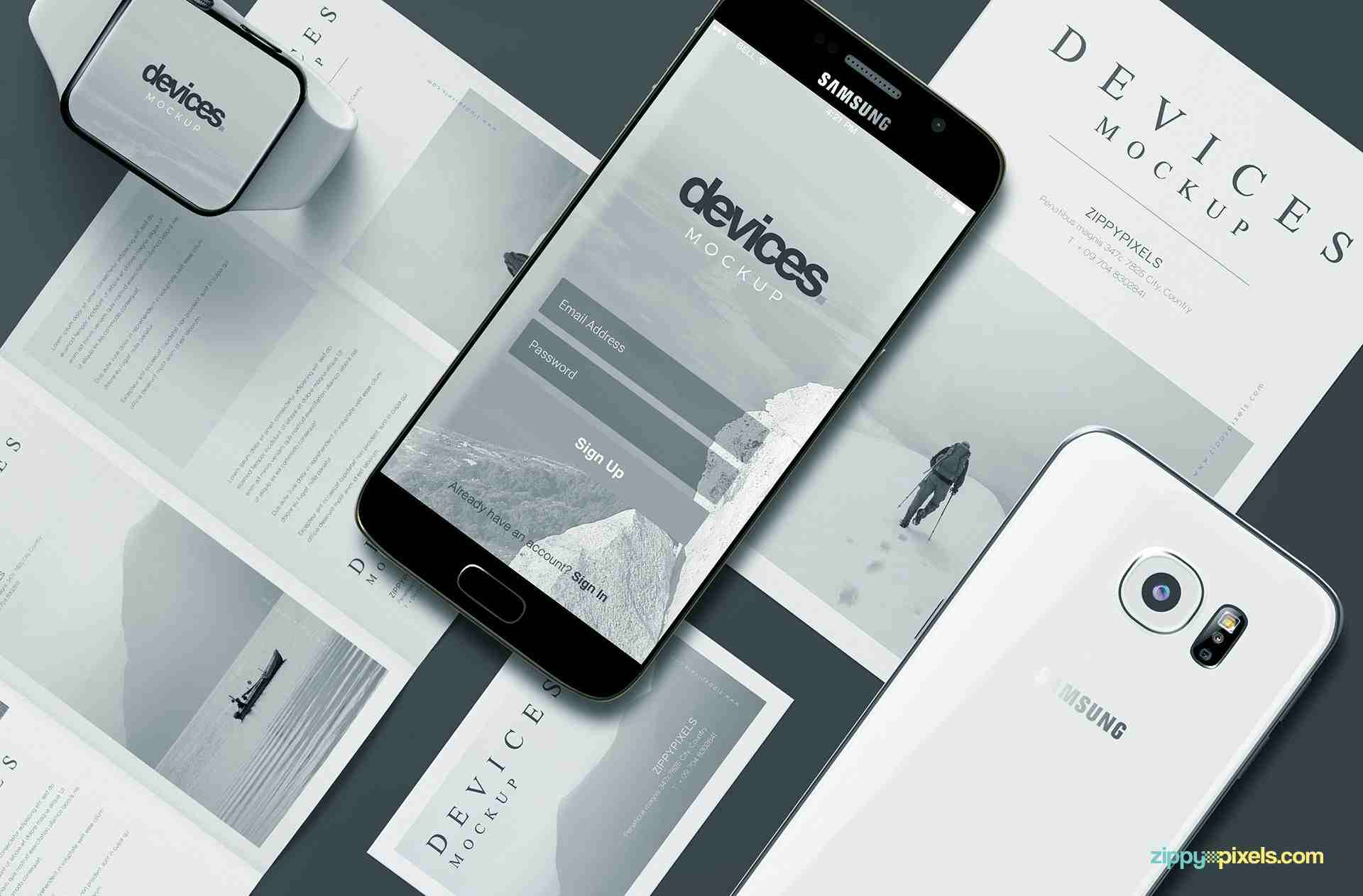 Download 30 Best Free Android Mockup Templates and Mockup Tools in ...