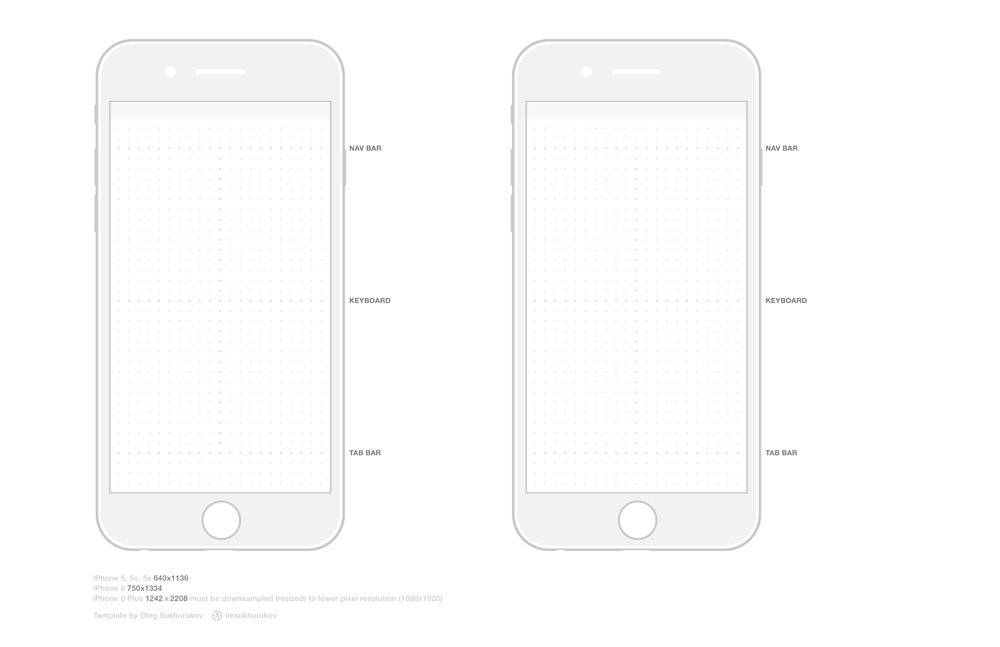 16 Excellent Free To Use Iphone Wireframe Templates