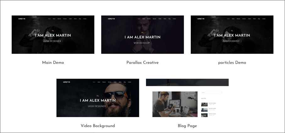 biography website template free download