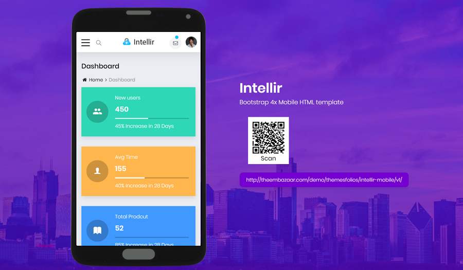 30 Best Bootstrap Mobile Templates for Free Download