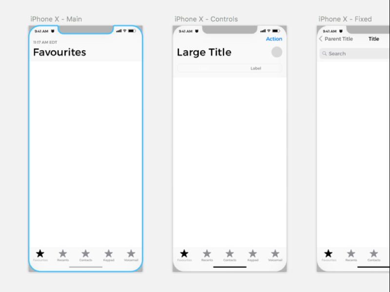 iphone 6 wireframe