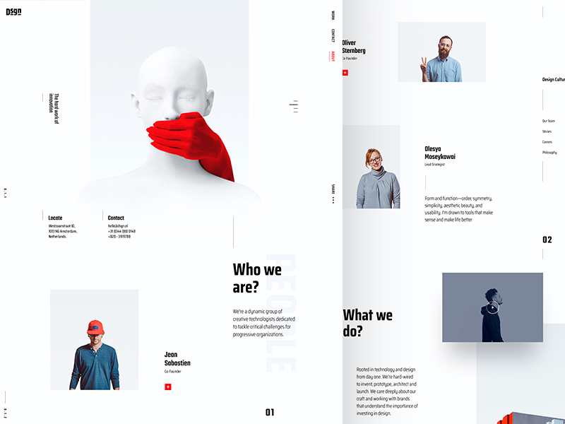 creative about us page template