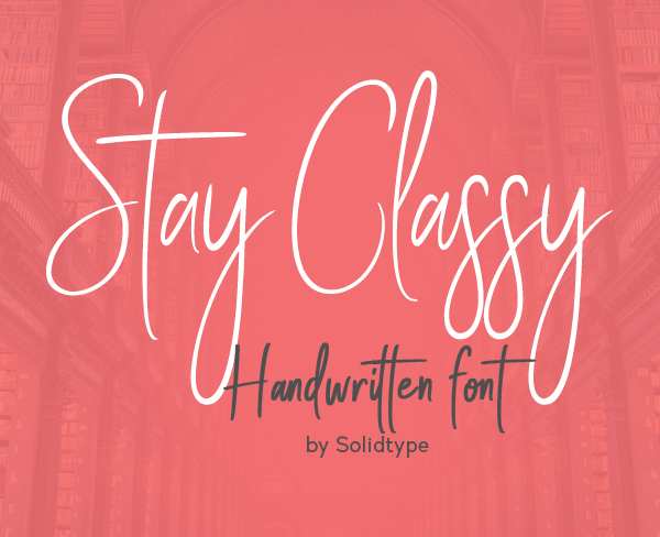 Stay Classy Free Font