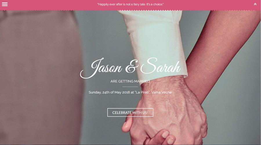 Amor Animated HTML Wedding Template