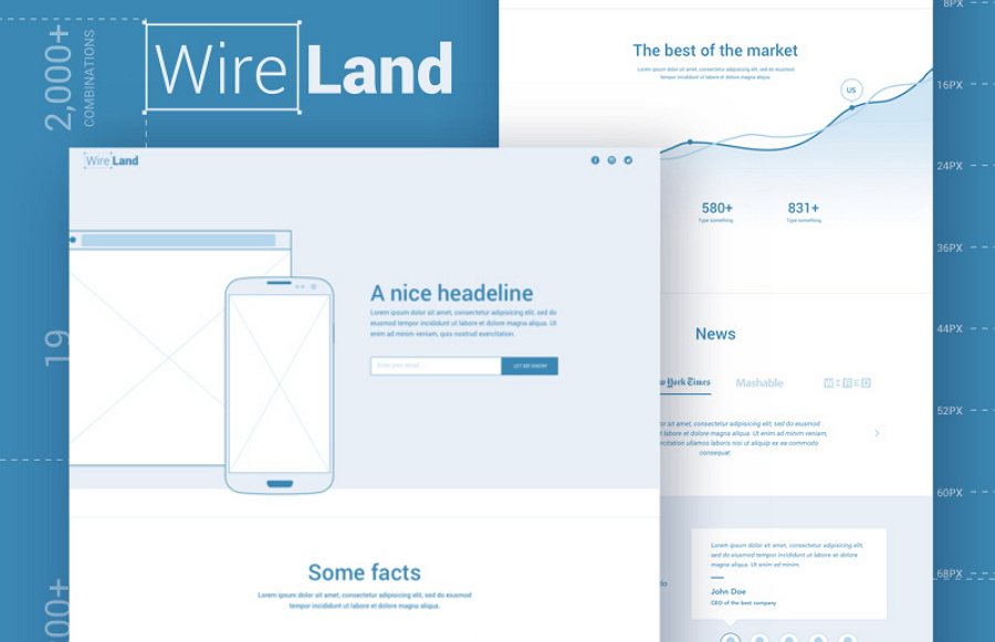 Wireframe Layout Collection