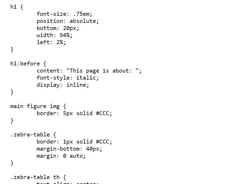 page css example