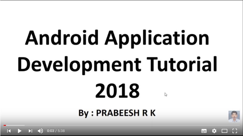 android development tutorial YouTube