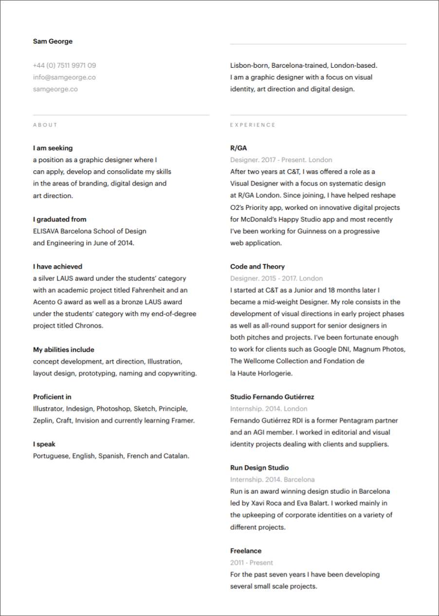 resume format pdf in english   75