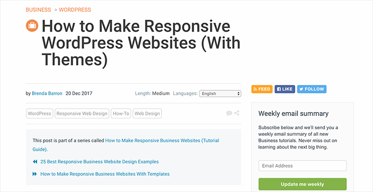 How to Make Responsive WordPress Websites (With Themes)