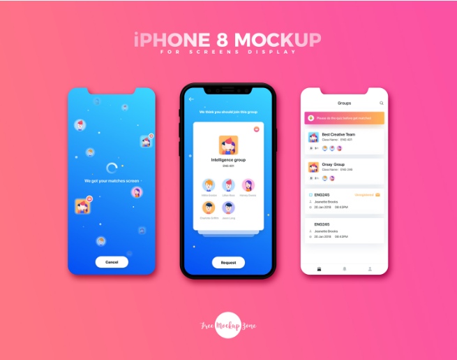 Download 25 Best Iphone 8 Mockups And Templates For Free Download Psd Sketch