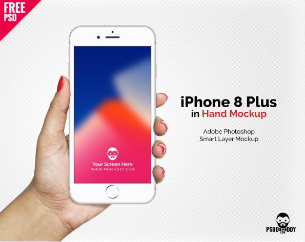 25 Best iPhone 8 Mockups and Templates for Free Download [PSD+Sketch]